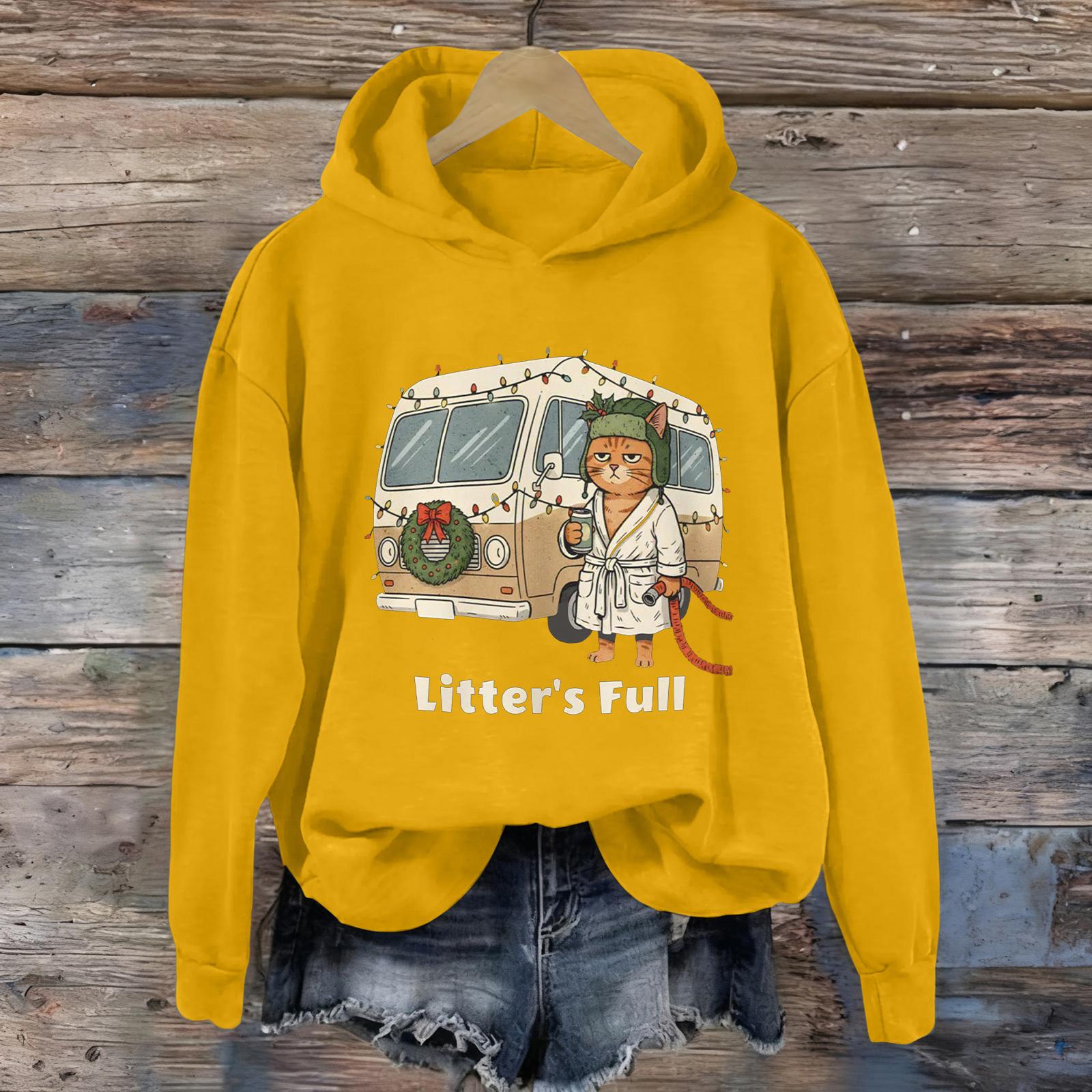 

Женская мода Повседневные универсальные толстовки на каждый день с длинным рукавом и капюшоном XL жёлтый