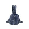 Soft Denim Denim Backpack Vintage Washed Multi Purpose Crossbody Bag Lightweight Versatile Travel Mini Purse Outdoor Travel