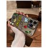 Cute Graffiti Doodle TPU Phone Case For IPhone 15 14 13 12 11 Pro Max X XR XS 8 7 Plus, Clear Shockproof Protective Cover
