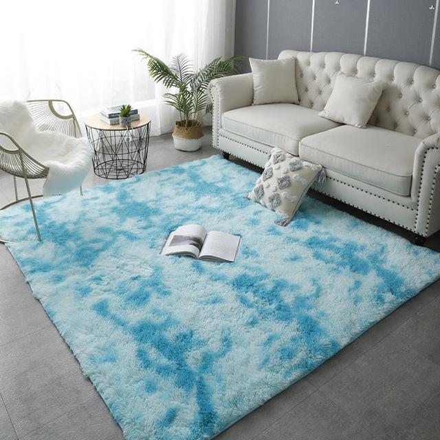 Luxurious Living Room Fluffy Carpet Nordic Soft Thickening Home Decor Carpets Bedroom Bedside Children 'S Room Non -Slip Floor Mat