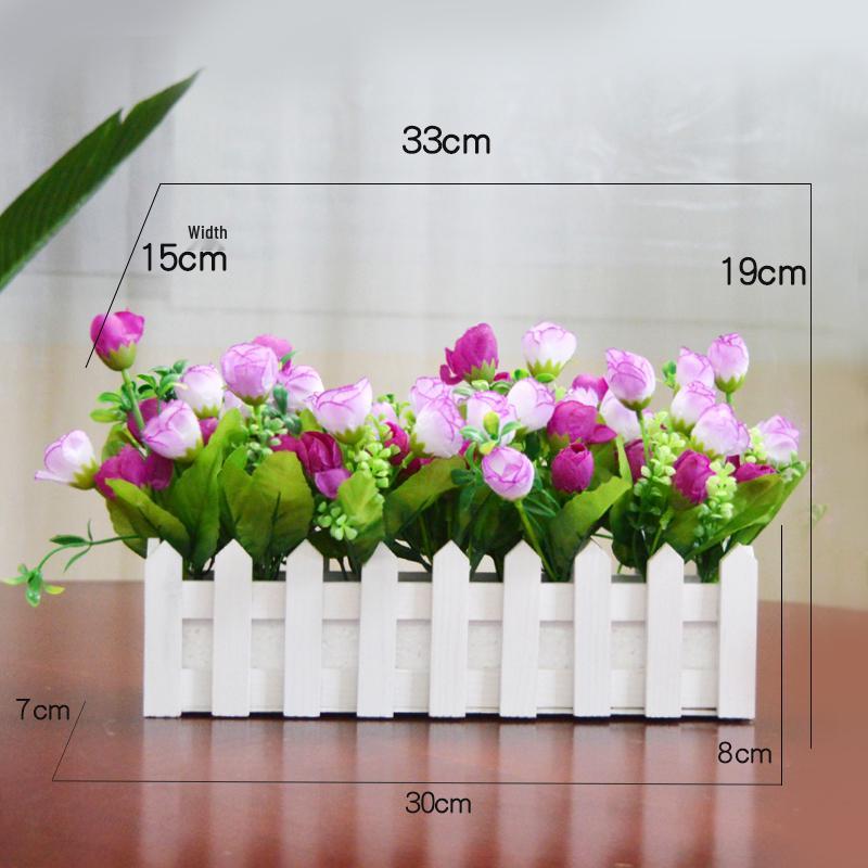 Arrangement de Pothos, Herbe Artificielle et Fleurs en Soie pour la Décoration de la Maison