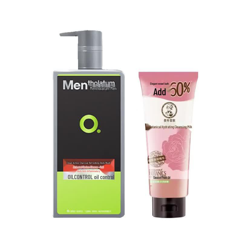 Набор освежающего геля для душа и очищающего средства Mentholatum для мужчин