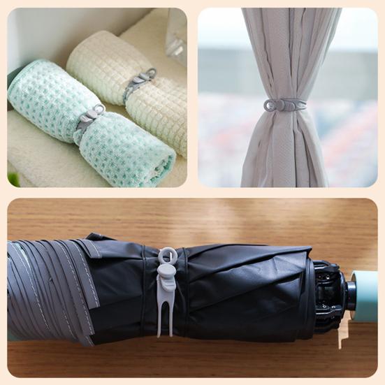 Silicone Cable Ties Elastic Reusable Multifunctional Cable Organizer Lightweight Reusable