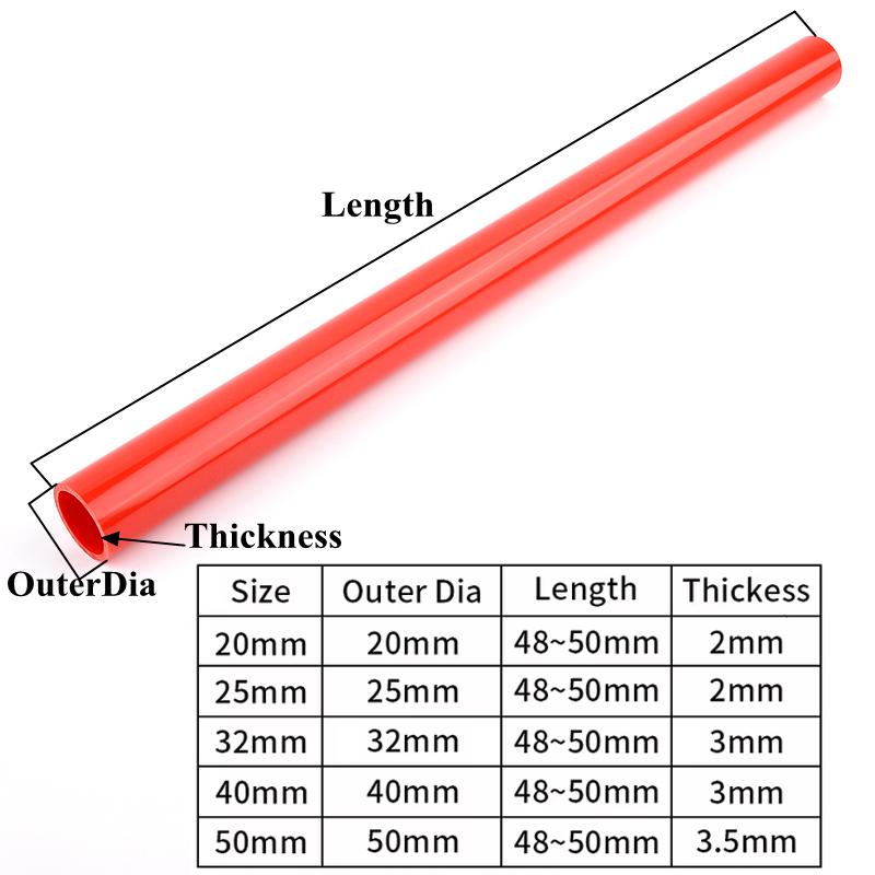 20mm~50mm Červené PVC Potrubní Fitinky Konektory Zahradní Zavlažování 90° Koleno Přímý T-kus Akvarijní Potrubí Spojka pro Rozvod Vody
