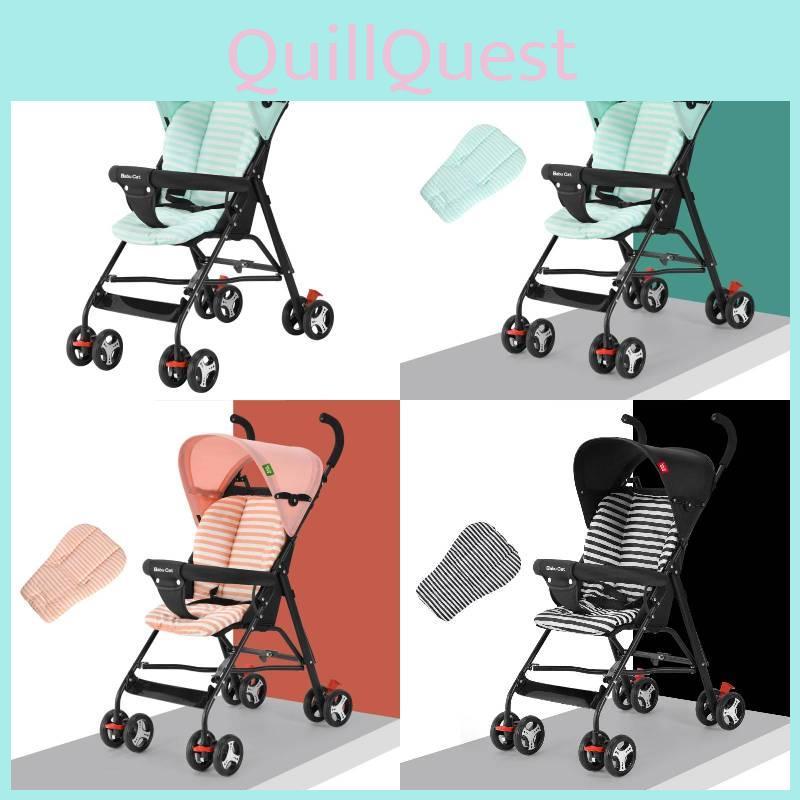 Kids Stroller Ultra Lightweight Foldable Convertible Seat One Button Rotation