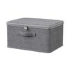 Modern Cloth Storage Container With Easy Access Lid Fabric Storage Bin For Seasonal Clothing And Household Items