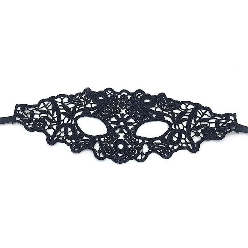 

3pcs-Exotic Apparel Lingerie Women Hollow Lace Eye Mask Accessories Goggles Night Club