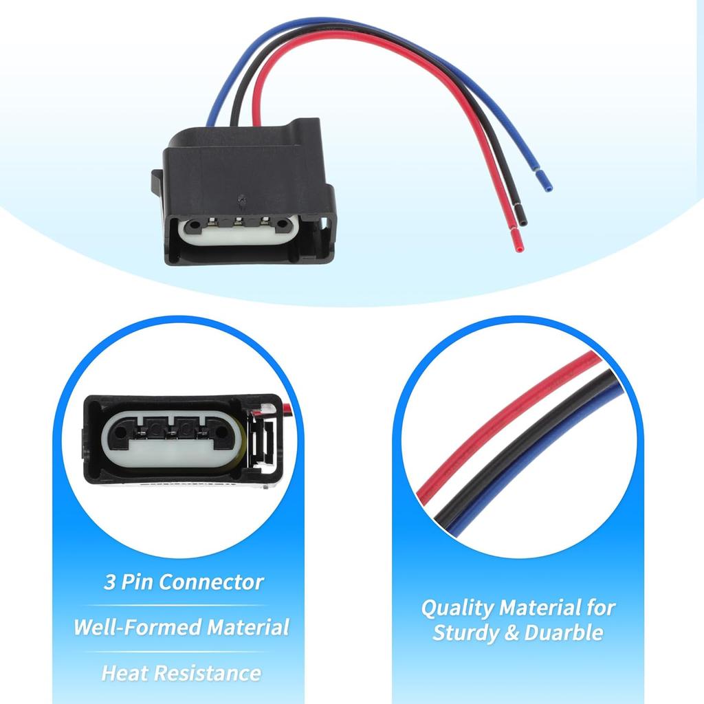 No.645-133 Turn Signal Socket Pigtail Connector Wire Harness for Ford F-150 2004-2014 Turn Signal Lights Connector 2 Pcs Replaces