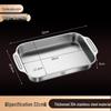 Lainuo 304 Stainless Steel Rectangular Fish Roasting Tray