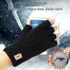 New Style Warm Knitted Half-Finger Gloves - Autumn/Winter.