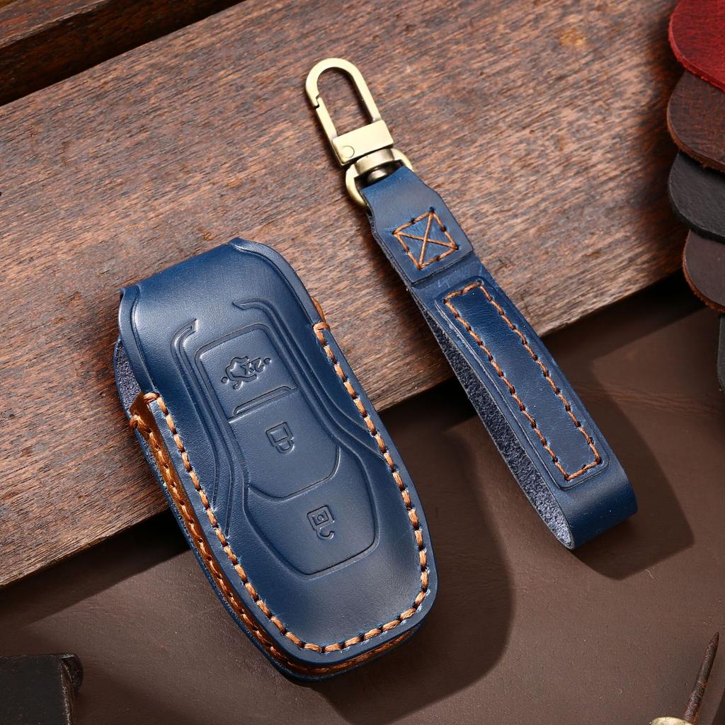 The American Car Key Case Is Suitable for the Old Ford F-150 Raptor Key Case, Which Is Purely Handmade.