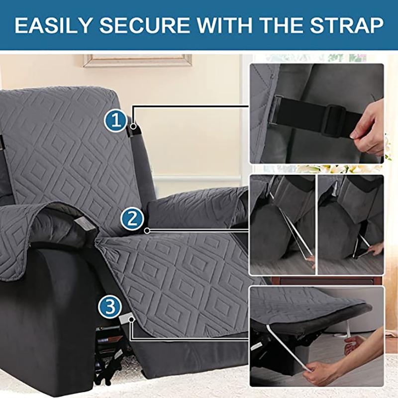 Waterproof Recliner Sofa Cover Cushion Sofa Pet Child Chair Cover Cushion Sofa Cover Pocket Armchair Mat For Living Room