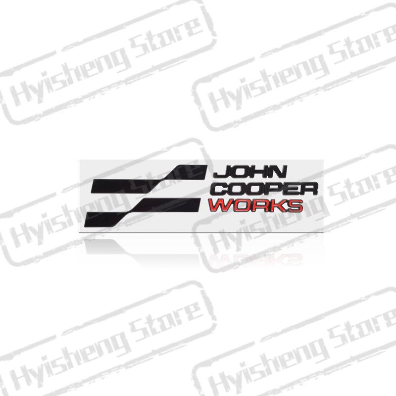 Adesivo Metallico 3D Nuovo Emblema JCW Decorazione Adesivi Posteriori per Bagagliaio Laterali per Mini Cooper ONE S Countryman Clubman R59 R60 Styling Auto