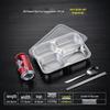 Geteilte Lunchbox aus lebensmittelechtem 304 Edelstahl