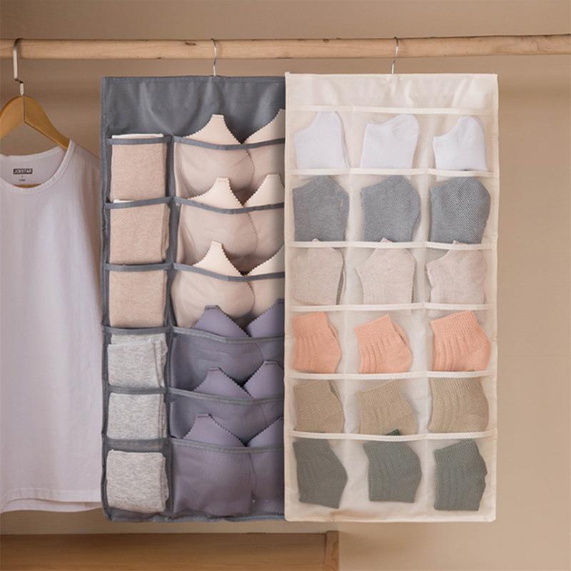 1pc  Double-sided Underwear Storage Bag, Hanging Underwear and Underpants Storage Bag, Compartments for Household Use