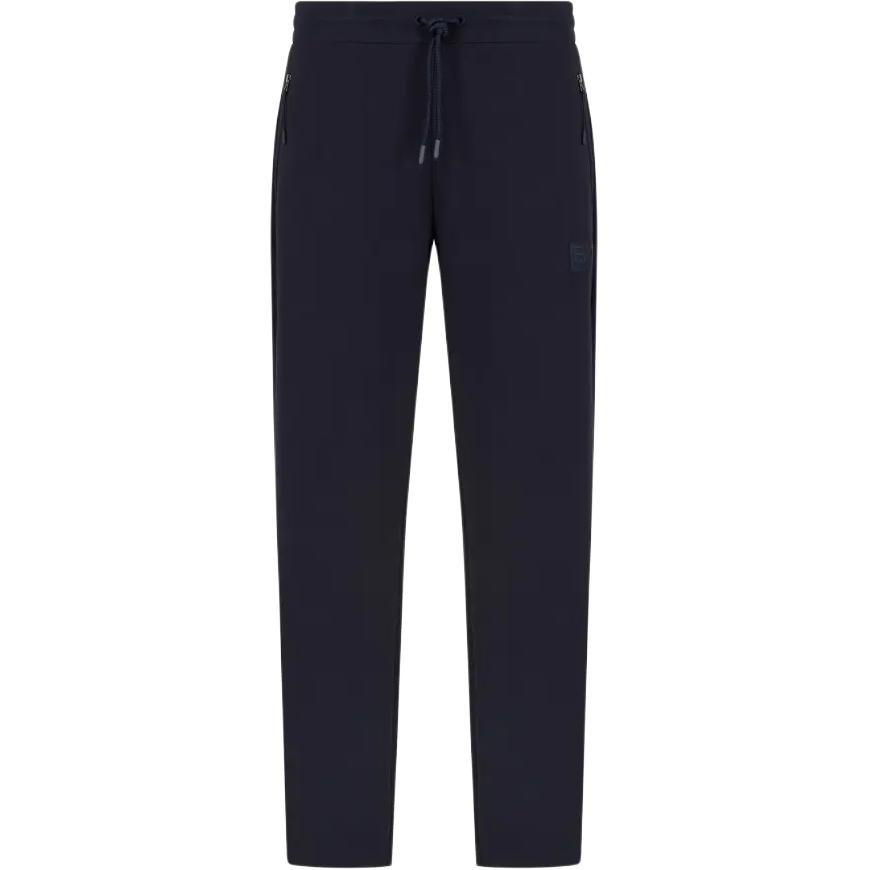 Emporio Armani Ea7 Solid Color Cotton Slim Fit Drawstring Long Straight Sports Casual Pants Men pants Dark-Blue 7M000096-AF12116-UB102 L