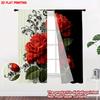 Flat Printing Happy Valentine Day Party Curtain Rose Rhythm Print Digital Printed Polyester Drapes Festive Holiday Use Curtains Set Of 2 Made