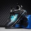 Summer Men's Shoes New Sports Shoes Fly-woven Breathable Casual Shock-absorbing Air Cushion Running Shoes Versatile Dad Shoes