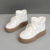 K2905 Cotton Shoes Women's New Winter Women's Shoes Umbrella Warm Velvet High-top Thick-soled Heightening Cotton Shoes