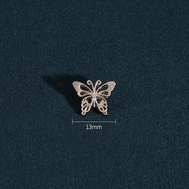 

Delicate Shirt Buttons Women S Clothes Top Shirt Cardigan Beautiful Metal Button Accessories Versatile Small Buttons 1 #[Silver Butterfly] * Size as shown * Round