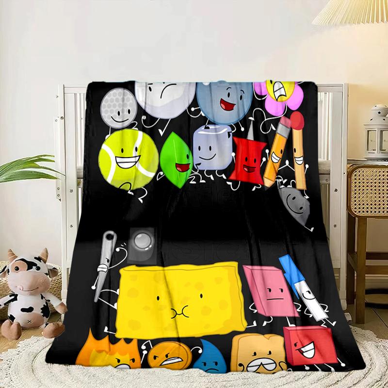 Colorful Dream Island Collage Blanket Flannel Blanket for bed, sofa, Camping, Hiking, Picnic Essentials, gift for family Fan gifts