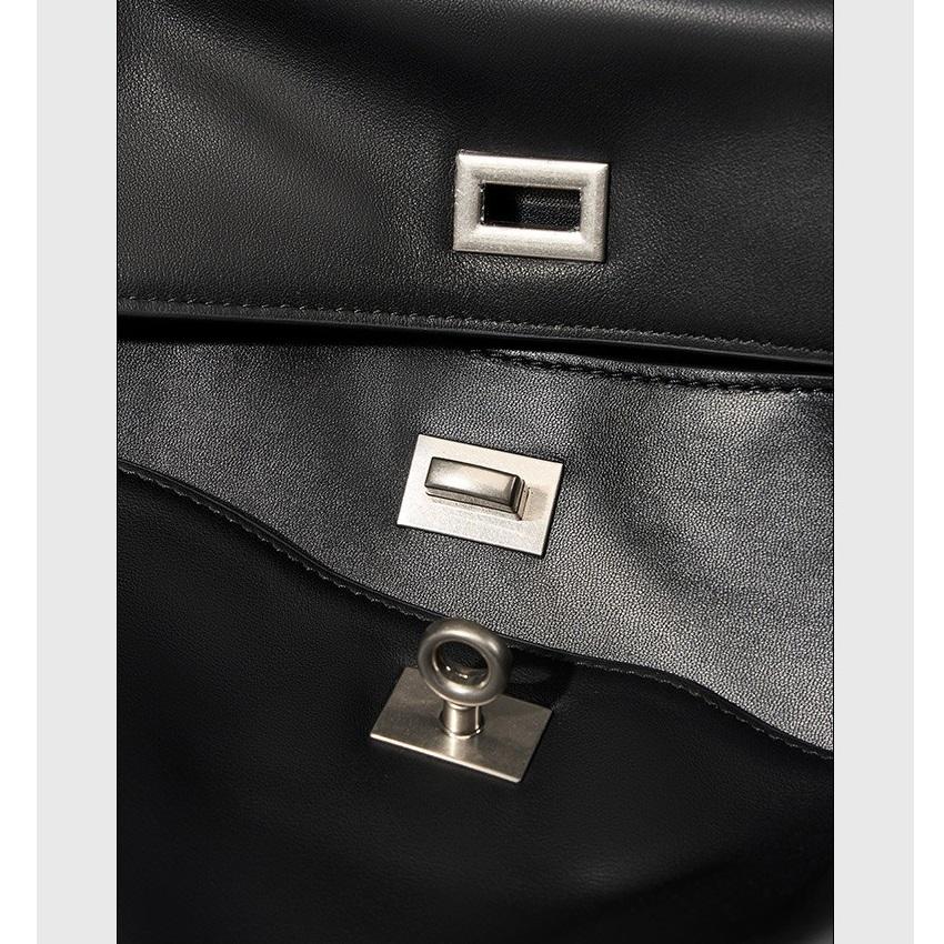 Borsa a mano da donna in vera pelle, grande capacità, disponibile in due misure QSL2727