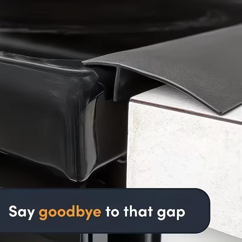 Silicone Stove Gap Cover Strip Kitchen Sealing Filler Anti-Oil Counter Gap Protector Easy Clean Flexible Stove Gap Seal for Kitchen Sink & Countertop