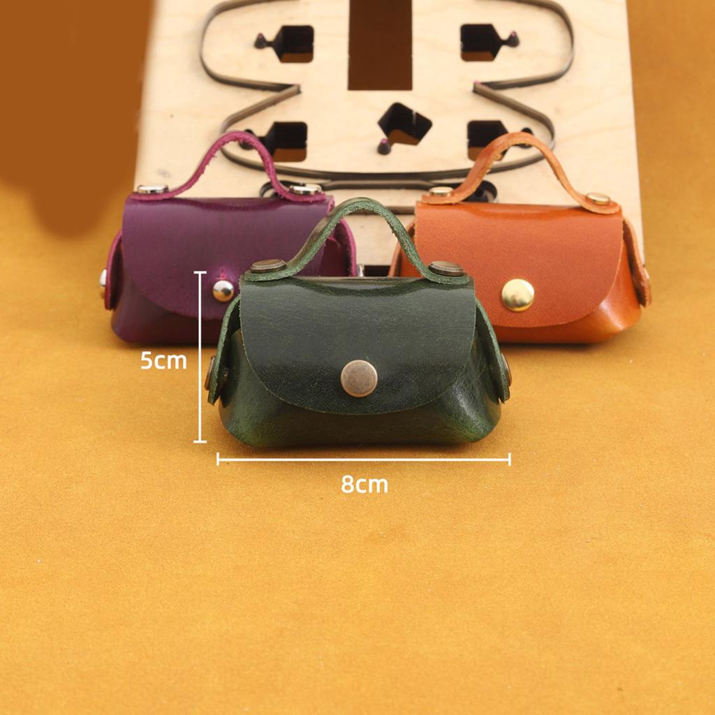 Portable Sturdy Leather Punch Die Making Tool for Handbag Coin Holder Keychain and Without Sewing Card Bag Projects