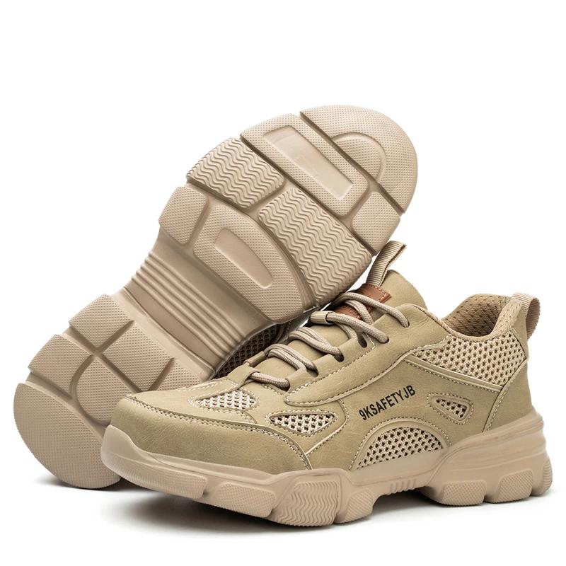 New Unisex Safety Shoes Men Work Sneakers Indestructible Safety Boots Women Shoes Men Steel Toe Shoes Sport Style