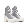 Converse Zapatillas de Lona con Lentejuelas Chuck 70 De Luxe para Mujer de Caña Media Resistentes al Desgaste Transpirables Grises A08177C