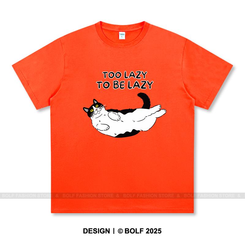 Women's Too Lazy To Be Lazy Printed T-Shirt 100% Cotton Oversized Paradox Graphic Tees for Men Summer Tops Ironic Streetwear