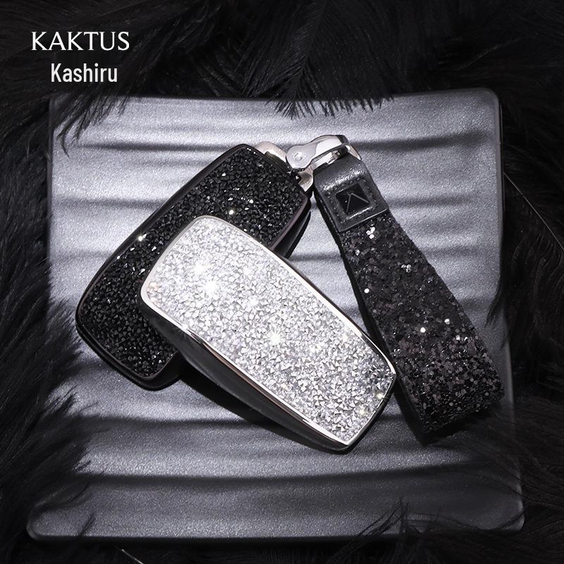 KAKTUS Diamond-Inlaid Mercedes Car Key Case for Women
