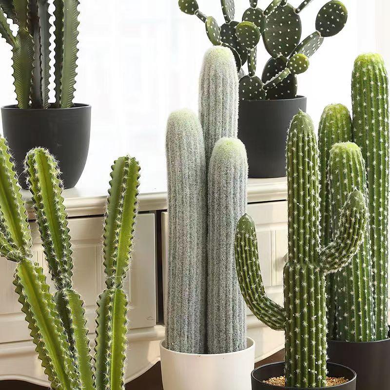 Artificial Cactus Fake Big Cactus Plants Faux Cacti Saguaro for Indoor Outdoor Home Office Shop Garden Decoration