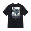 Stussy Style Mens Loose Fit Cotton Crew Neck Short Sleeve T-Shirt With Cartoon Print Casual Tee