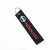 Nyckelring med motorcykeltema Broderad Nyckelring Kort Tygbandsnyckelring