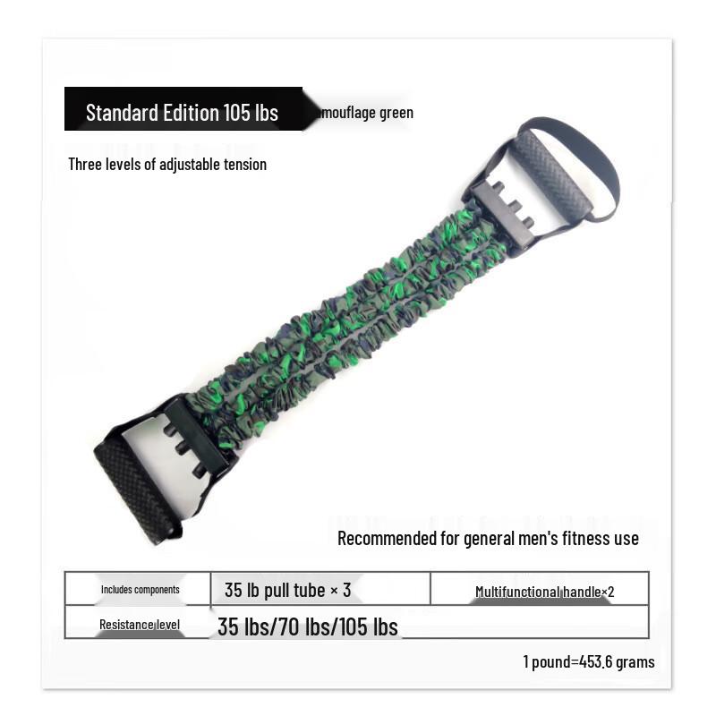 Three-Hole Resistance Band Chest Expander