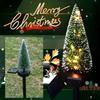 Solar Garden Lights Outdoor, Christmas Tree Solar Garden Lamp Solar LED Spike Lights Ground Lights for Home Garden