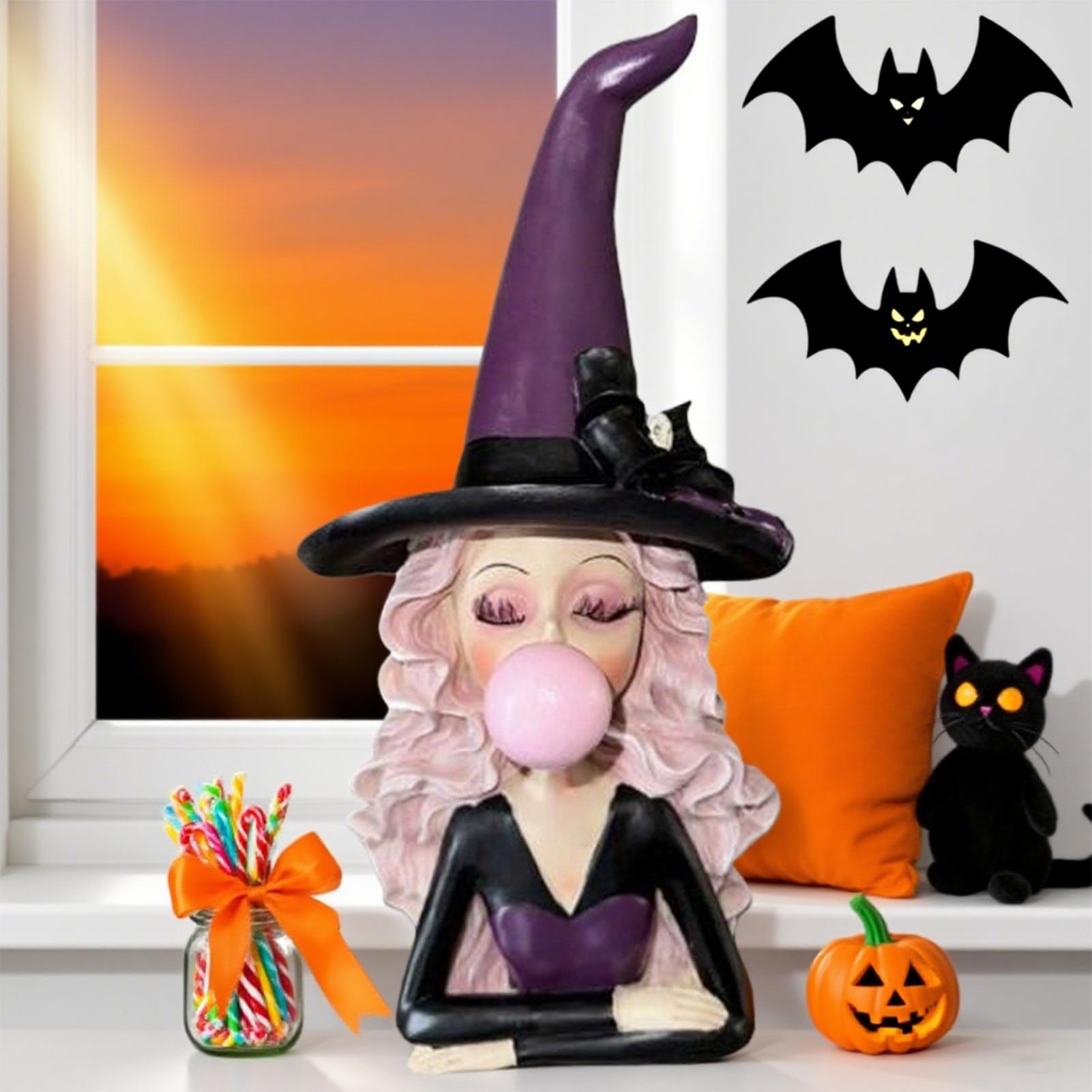 

Статуетка Хелловінської Відьми Відьма, що жує жуйку Смоляна Колекційна Фігурка Святкова Готична Смоляна Скульптура Колекційна Темна CN