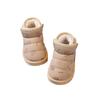Winter warm toddler shoes for one-year-old girls, soft-soled toddler shoes for boys, baby shoes with plush lining and thickened design6-12Months