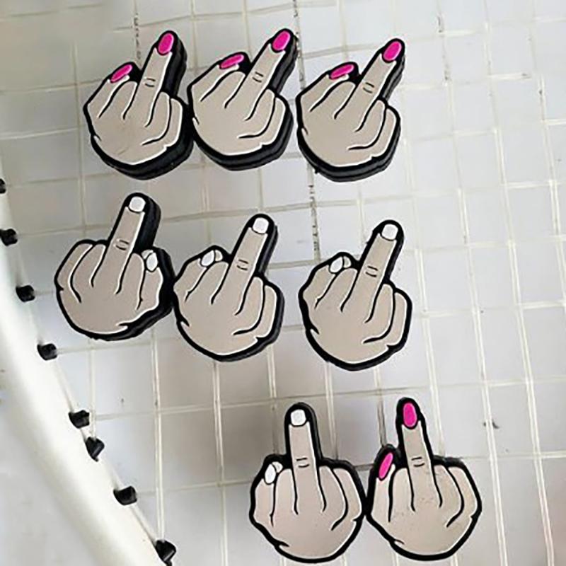 Keskmise sõrme tennisereketi vibratsioonisummuti lööke neelav pehme silikoonist reketi summuti