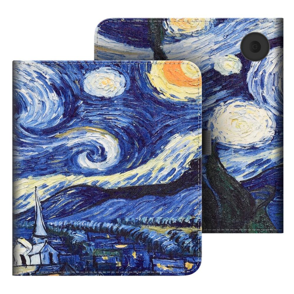 Auto Sleep/Wake N428 Smart Cover PU Leather Protective Shell for KOBO Libra Colour 2024