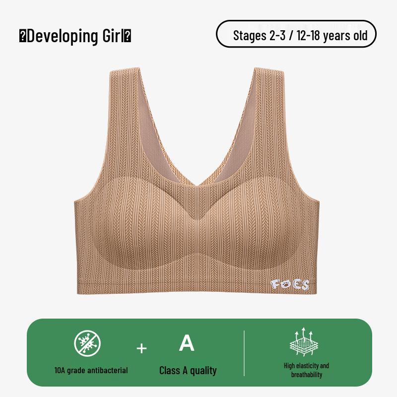 Breathable Seamless Sports Vest for Girls - Lightweight Summer Style XL [95-115 lbs]