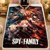 Flannel BlanketSpy × Family Warm Soft Throw Blanket for Indoor Sofa Bed Living Room Use
