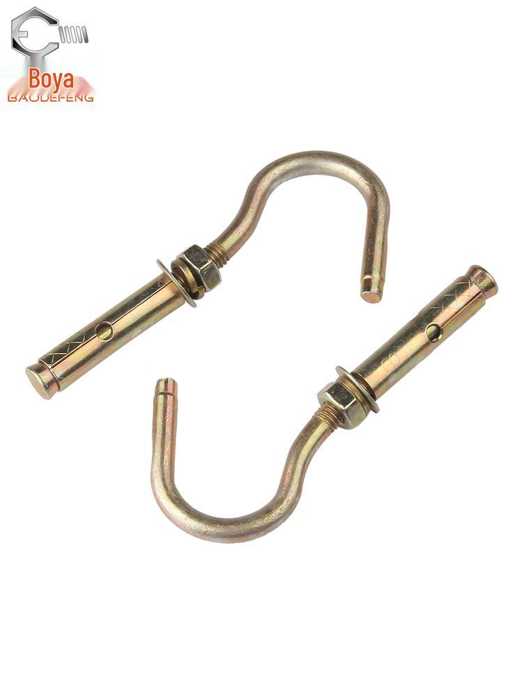 Color-Plated Zinc Expansion Ceiling Hook for Fans and Lights - M6/M8/M10/M12 Bolts