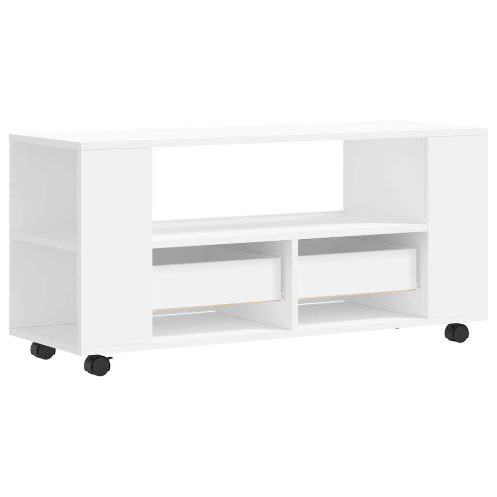 TV Stand White 102 x 34.5 x 43 cm Particleboard