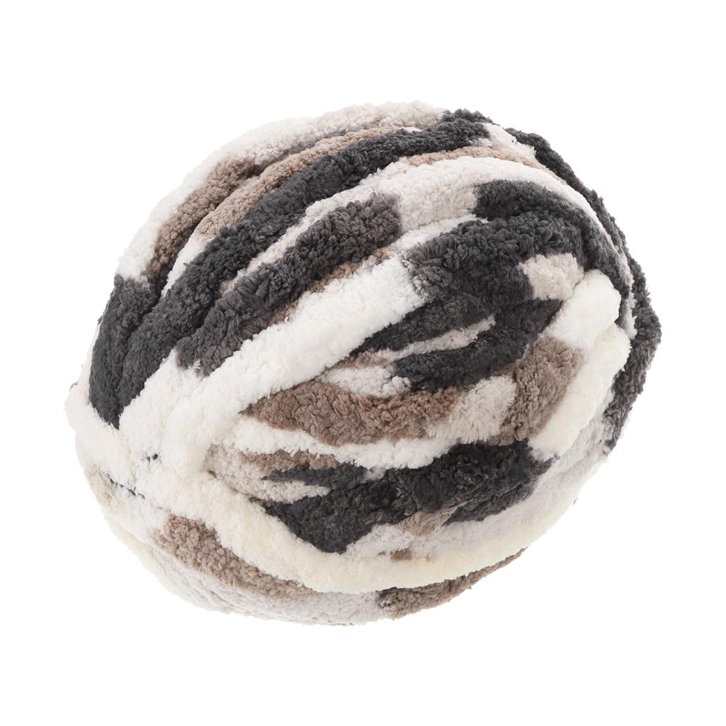 Chunky Yarn Polyester Blanket Yarn Hand-knitted DIY Thick Chenille Yarn for Crocheting Blankets Bags Hats 27m X 2cm Mixed Color