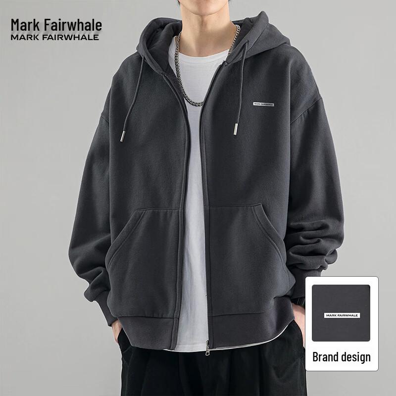Mark Fairwhale Men's Solid Color Casual Hoodie