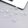 Original Height Keycaps Matte Frosteds Texture NonEngraved Transparents Keycaps Mechanical Keyboards Replacement Parts