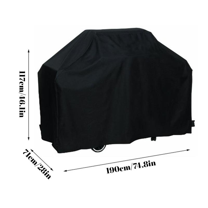 BBQ Grill Barbeque Cover Anti-Dust Waterproof Heavy Duty Charbroil BBQ Cover Outdoor Rain Protective Barbecue Cover