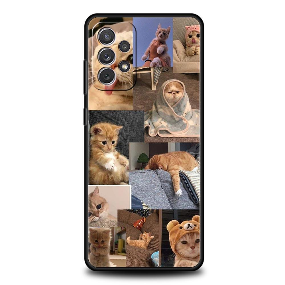 

Чехол для телефона с изображением кота и забавными животными для Samsung Galaxy A13 A51 A71 A21S A12 A11 A31 A41 A23 A53 A73 A52 A32 5G A03S A01, мягкий чехол Samsung A31